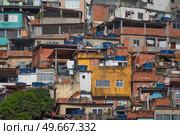 Rio de Janeiro downtown and favela.  Brazil. Стоковое фото, агентство Ingram Publishing / Фотобанк Лори