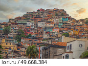 Rio favelas during the COVID-19 pandemic. Brazil. Стоковое фото, агентство Ingram Publishing / Фотобанк Лори