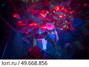 drums on stage before a music concert. Стоковое фото, агентство Ingram Publishing / Фотобанк Лори