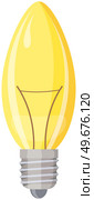 Light bulbs and lamps. Electric LEDs and incandescent lamps or energy-saving lighting fixtures. Light bulbs with different base shapes. Electrical appliances for creating interior light. Light bulbs. Electric LEDs and incandescent lamps. Electrical appliances for lighting. Стоковая иллюстрация, агентство Ingram Publishing / Фотобанк Лори