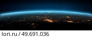 Brazil, Sao Paulo, Riod de Janeiro city lights. Elements of this image furnished by NASA. 3d rendering. Brazil, Sao Paulo, Riod de Janeiro city lights. Стоковое фото, агентство Ingram Publishing / Фотобанк Лори