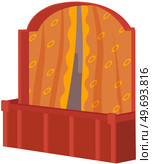 Balcony vector vintage balconied railing windows facade wall of building illustration of beautiful architecture. Decor window-pane facade with curtains isolated on background platform with railings. Balcony vector vintage balconied railing windows facade wall of building, platform with railings. Стоковая иллюстрация, агентство Ingram Publishing / Фотобанк Лори