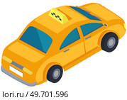 Taxi wireless connection car for driving on road. Autopilot transport for traveling in smart city trips. Isometric automobile. Modern 3d car design transport and equipment, vehicle sedan side view. Taxi wireless connection car driving on road. Autopilot transport for traveling and city trips. Isometric automobile. Стоковая иллюстрация, агентство Ingram Publishing / Фотобанк Лори