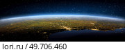 Sao Paulo and Rio de Janeiro, landscape frome space. Elements of this image furnished by NASA. 3d rendering. Sao Paulo and Rio de Janeiro, landscape frome space. Стоковое фото, агентство Ingram Publishing / Фотобанк Лори