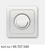 Light switcher electricity controller. Realistic toggle switch on or off. Switch for control electric light. Round illumination switch. Switch minimalist style isolated on a white background. Round illumination switch. Switch minimalist style isolated on a white background. Стоковая иллюстрация, агентство Ingram Publishing / Фотобанк Лори