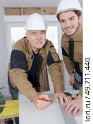 carpentry apprenticeship. Стоковое фото, агентство Ingram Publishing / Фотобанк Лори