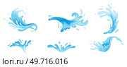 Water and juice splash liquide. Vector Illustration. A wave shape, beautiful echo of oceans song A drop shape, humble manifestation of liquid state A dripped droplet, solitary actor in play of liquids. Water and juice splash liquide. A water splash, striking exhibit of kinetic energy at play Fresh juice splashed, visual. Стоковая иллюстрация, агентство Ingram Publishing / Фотобанк Лори