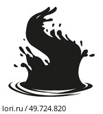 Water and juice splash liquide. One line stroke outline vector Illustration A wave shape, sculpted testament to oceans rhythm A drop shape, gentle whisper of fluid dynamics A dripped droplet, delicate. Water and juice splash liquide. Fresh juice splashed, scene of vibrant taste in action A wave shape, sculpted testament. Стоковая иллюстрация, агентство Ingram Publishing / Фотобанк Лори