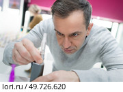 man with electronic cigarette. Стоковое фото, агентство Ingram Publishing / Фотобанк Лори
