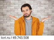 portrait of confused clueless man. Стоковое фото, агентство Ingram Publishing / Фотобанк Лори