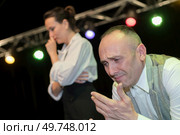 couple of actors performing on the stage. Стоковое фото, агентство Ingram Publishing / Фотобанк Лори