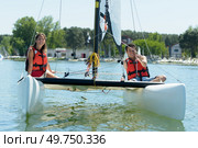 two sailer on water at day. Стоковое фото, агентство Ingram Publishing / Фотобанк Лори