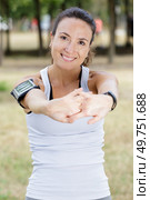 she exercises and healthy concept. Стоковое фото, агентство Ingram Publishing / Фотобанк Лори