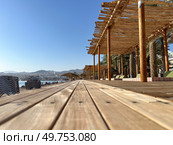 Well-equipped city beach on the Eilat embankment. Стоковое фото, фотограф Irina Opachevsky / Фотобанк Лори