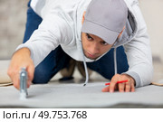 home renovate with vinyl laminate flooring. Стоковое фото, агентство Ingram Publishing / Фотобанк Лори