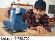 reciprocating saw wood cut close up. Стоковое фото, агентство Ingram Publishing / Фотобанк Лори
