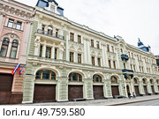 Дом Московского Купеческого общества («Посольское подворье»). Улица Ильинка, дом 8, строение 2. Москва. Россия. Редакционное фото, фотограф E. O. / Фотобанк Лори