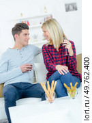 couple having a lovely conversation. Стоковое фото, агентство Ingram Publishing / Фотобанк Лори