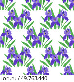 Seamless pattern flowers vector illustration. The seamless design seamlessly integrated various elements, resulting in harmonious artwork The endless repetition seamless pattern evoked sense rhythm. Seamless pattern flowers. The seamless background provided serene setting for scene. Стоковая иллюстрация, агентство Ingram Publishing / Фотобанк Лори