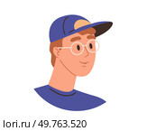 People avatar vector illustration. Human faces convey myriad emotions and expressions define person The internet and cyberspace connect people from all corners globe Society is collective individuals. People avatar. Icons symbolize influential people who have made significant impact on society. Стоковая иллюстрация, агентство Ingram Publishing / Фотобанк Лори