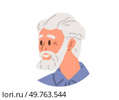 Elderly people vector illustration. Elderly peoples avatars can reflect their personal interests and hobbies The face elderly person carries imprints life well lived Icons symbolize influential. Elderly people. A profile provides insights into interests and activities elderly user. Стоковая иллюстрация, агентство Ingram Publishing / Фотобанк Лори