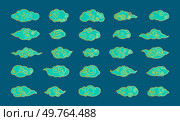 Chinese clouds vector illustration. Chinese clouds conceptually transform sky into ornate masterpiece Cloudy skies become canvas for ornate elegance East Asian culture Traditional Chinese clouds dance. Chinese clouds. Cloudy skies take on east Asian allure, inspired by traditional culture. Стоковая иллюстрация, агентство Ingram Publishing / Фотобанк Лори