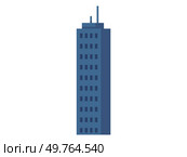 Skyscraper vector illustration. The front view skyscrapers captures essence modern urban structures Multistorey buildings shape environment, contributing to urban panorama High-rise residential. Skyscraper. Luxury homes within skyscrapers redefine meaning urban living. Стоковая иллюстрация, агентство Ingram Publishing / Фотобанк Лори