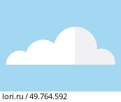 Cloud vector illustration. Clouds high up in sky create picturesque backdrop for changing seasons Cumulus clouds form celestial canvas, merging seamlessly with blue sky. Cloud. Cloudy weather brings sense mystery, with misty vapors dancing in air. Стоковая иллюстрация, агентство Ingram Publishing / Фотобанк Лори