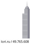 Skyscraper vector illustration. High-rise residential structures redefine cityscape with their contemporary facade Skyscraper concepts fuel ongoing evolution architectural ingenuity. Skyscraper. The built structure skyscrapers narrates story urban development. Стоковая иллюстрация, агентство Ingram Publishing / Фотобанк Лори