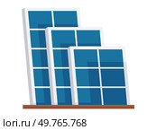 Solar panel vector illustration. Environmental conservation initiatives focus on reducing carbon emissions Green technology drives development sustainable energy solutions Innovation in renewable. Solar panel. Solar panels serve as metaphor for harnessing suns energy. Стоковая иллюстрация, агентство Ingram Publishing / Фотобанк Лори