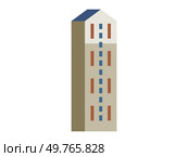 Skyscraper vector illustration. Residential buildings with high facades redefine aesthetics city living Skyscraper metaphors inspire architects to push boundaries design The front view skyscrapers. Skyscraper. Skyscrapers in city center exemplify architectural prowess urban hubs. Стоковая иллюстрация, агентство Ingram Publishing / Фотобанк Лори