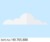 Cloud vector illustration. Natural cloudscape formations add dimension to ever-evolving climate above Cumulus clouds, like cotton candy, float high up in sky, creating dreamy scene. Cloud. Fluffy cumulus clouds drift effortlessly, adding touch magic to high sky. Стоковая иллюстрация, агентство Ingram Publishing / Фотобанк Лори