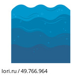 Illustration of ocean waves, representing marine life, water conservation, and environmental balance. Applicable in topics like climate change, water resources, oceanography, and ecological protection.. Wavy oceanic abstract design, symbolizing water bodies, marine life, and environmental balance. Стоковая иллюстрация, агентство Ingram Publishing / Фотобанк Лори