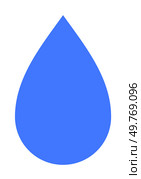 A simple blue water droplet, clean design, and minimalist style. Ideal for environment, sustainability, water conservation, hydratation, purity concepts.. Blue Water Droplet Symbolizing Purity, Nature, and Sustainability in Simplistic Vector Art Style. Стоковая иллюстрация, агентство Ingram Publishing / Фотобанк Лори
