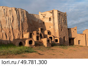 Sarai-Batu Tourist Center dedicated to the history and culture of the Golden Horde Khanate on a sunny summer day, Kharabalinsky district, Astrakhan region, Russia. Стоковое фото, фотограф Ula Ulachka / Фотобанк Лори