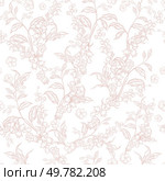 Graphic seamless pattern with flowers. Illustration. Graphic seamless pattern with flowers. . Стоковое фото, агентство Ingram Publishing / Фотобанк Лори