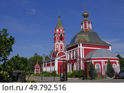 Храм в г Борисоглебске в честь святых Бориса и Глеба в последствии их именами назван город Борисоглебск. Стоковое фото, фотограф Виталий Шкапский / Фотобанк Лори