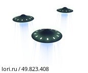 flying ufo. 3D. Стоковое фото, агентство Ingram Publishing / Фотобанк Лори