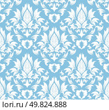 Damask seamless background for yours design use. For easy making seamless pattern just drag all group into swatches bar, and use it for filling any contours. Стоковая иллюстрация, агентство Ingram Publishing / Фотобанк Лори