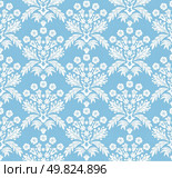 Damask seamless background for yours design use. For easy making seamless pattern just drag all group into swatches bar, and use it for filling any contours. Стоковая иллюстрация, агентство Ingram Publishing / Фотобанк Лори