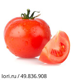 Red tomato isolated on white background. Стоковое фото, агентство Ingram Publishing / Фотобанк Лори