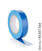Roll of insulating tape isolated on a white background. Стоковое фото, агентство Ingram Publishing / Фотобанк Лори