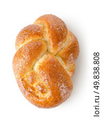 Braided bun isolated on a white background. Стоковое фото, агентство Ingram Publishing / Фотобанк Лори