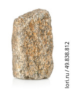 Granite stone isolated on a white background. Стоковое фото, агентство Ingram Publishing / Фотобанк Лори