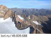 landscpae of southern alps from top of Mount cook in New Zealand, shot taken from helicopter at height above 10000 ft. Стоковое фото, агентство Ingram Publishing / Фотобанк Лори