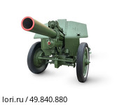 Old cannon isolated on a white background. Стоковое фото, агентство Ingram Publishing / Фотобанк Лори