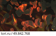 Liquid metal with flame reflection. Стоковая анимация, аниматор Михаил Коханчиков / Фотобанк Лори