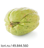 Chayote also known as chow chow and Chu Chu isolated on white. Стоковое фото, агентство Ingram Publishing / Фотобанк Лори