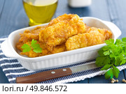 Fried fish in a batter. Стоковое фото, агентство Ingram Publishing / Фотобанк Лори
