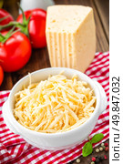 Grated cheese. Стоковое фото, агентство Ingram Publishing / Фотобанк Лори